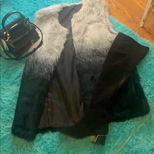 Faux Fur ombré vest